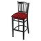 Holland Bar Stool Co 30" Bar Stool, Black Finish, Graph Ruby Seat 312030Blk016 - alternate 1
